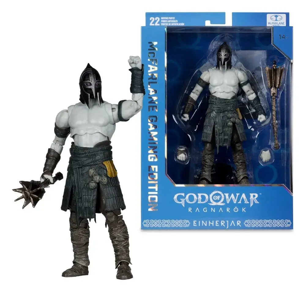 Kratos.  Personaje del videojuego "God Of War" Ragnarok.  Figura articulada de 18 cms de altura.  22 puntos de articulación.  Colección McFarlane Gaming Edtition.  Elite Edition.  McFarlane 2026.
