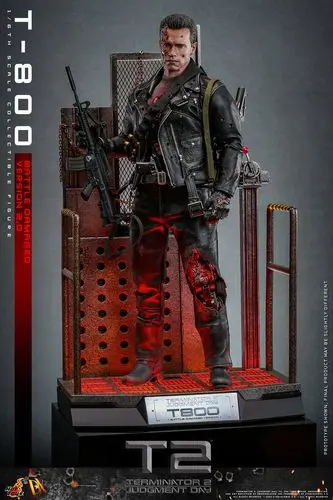 T-800 (Battle Damaged version 2.0) Figura Movie Masterpiece 1/6 - Terminator 2 - Hot Toys