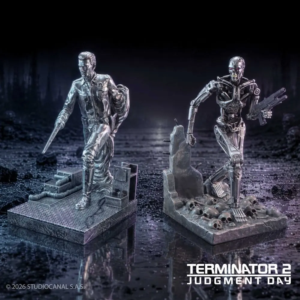 Terminator 2 Sujetalibros T-1000 vs T-800 - Nemesis Now